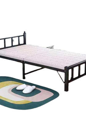 钢丝床可折叠单人双人铁床1米3宽的单人床80公分的90宽一米1二