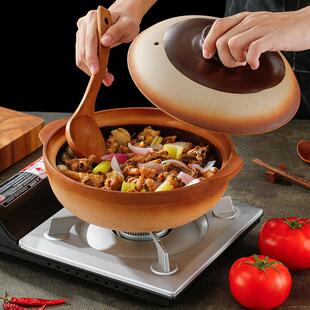 广东老式煲汤沙锅明火煲仔饭专用砂锅打边炉陶煲仔商用黄焖鸡煲锅