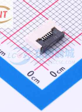 FFC/FPC连接器 HX0.5-6P XJH2.0 043 SMD,P=0.5mm 翻盖式 6P 下接
