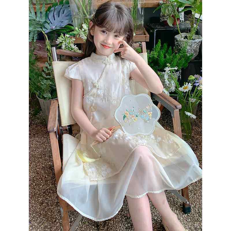 女童夏装旗袍裙2025夏季