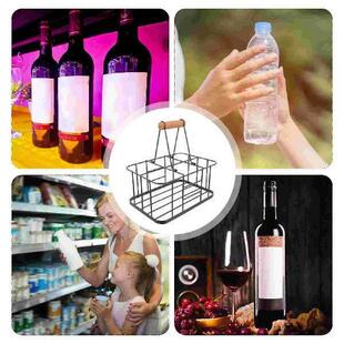 Storage Holder Milk Carton Basket Display Shelf Red Stand