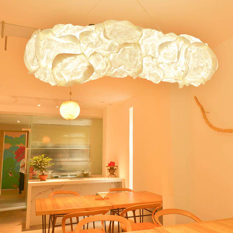 创意纸艺云朵造型现代工业风简约艺术餐厅客厅咖啡厅商场工程吊灯