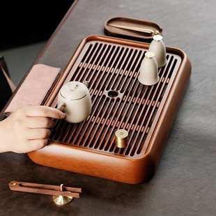 工厂真电木茶盘实木干泡高档简约家用茶台小号干泡台托盘茶具套装