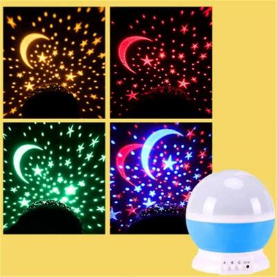 Starry Projector Night Light Rotating Sky Moon Lamp Galaxy L