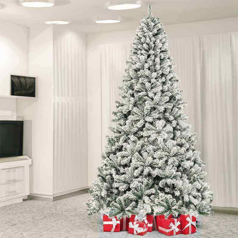 18.米圣诞树家用套餐豪植华落雪F97H6TTJ雪景绒场景布置节日装饰