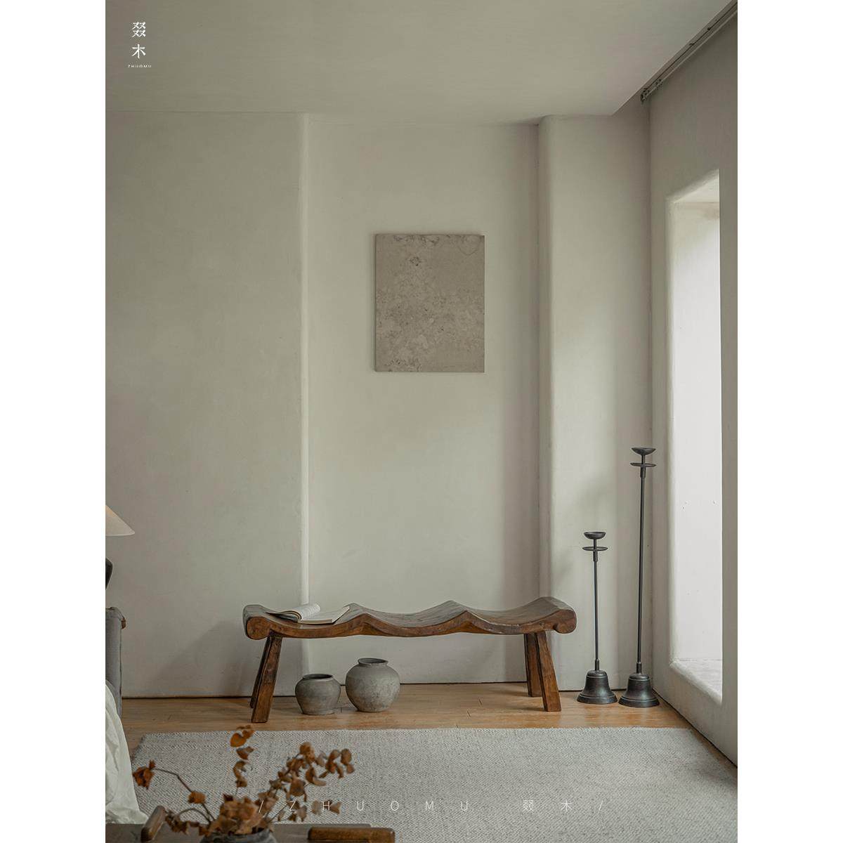 叕木|雨木波浪凳侘寂中古风设计师民宿酒店创意长凳床尾凳餐凳子,住宅家具,床尾凳/长凳,淘宝优惠券,粉丝福利购,淘宝优惠卷