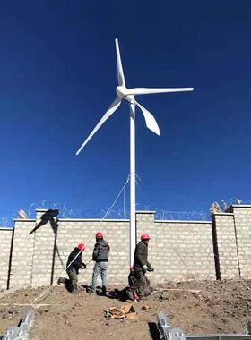 厂家水平轴风光互补发电系统220ｖ1000w离网家用小型风力发电机