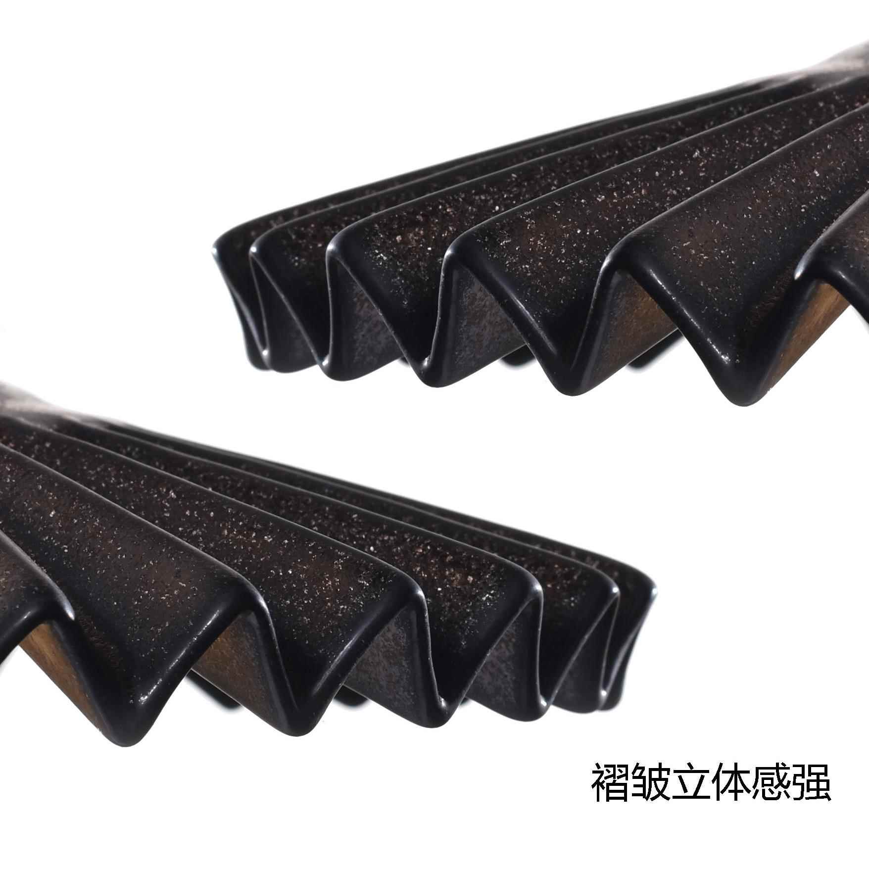 MOOORE铁锈釉陶瓷灯罩日式百褶吊灯LOFT工业风复古过道餐厅民宿