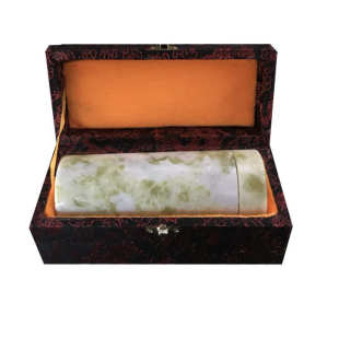 精美玉石会销礼品批发 玉石茶杯 天然岫玉水杯 蓝田玉玉石水杯