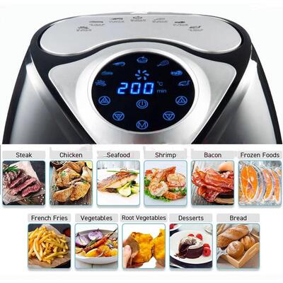 6L large electric air fryer Touch Screen English Air fryer