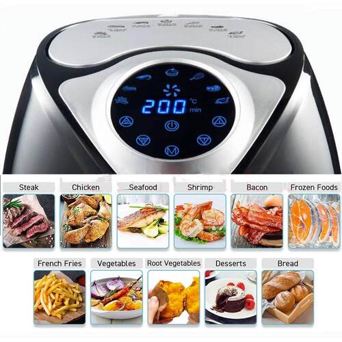 6L large electric air fryer Touch Screen English Air fryer