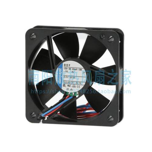 ebm-papst 612F FAN AXIAL 60X15MM 12VDC WIRE 83mA 1.0W 风扇