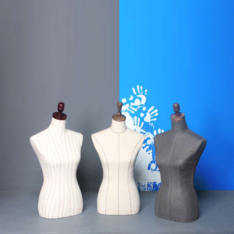 添工模特道具女半身模特橱窗橱柜展示模特支架女服装模特复古模特