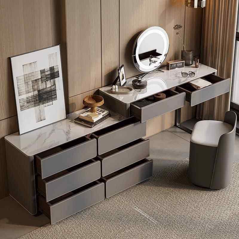 意式板梳妆台实木可伸缩纳斗柜卧室六床尾SZT-026柜极简轻奢化妆,住宅家具,梳妆台/桌,淘宝优惠券,粉丝福利购,淘宝优惠卷