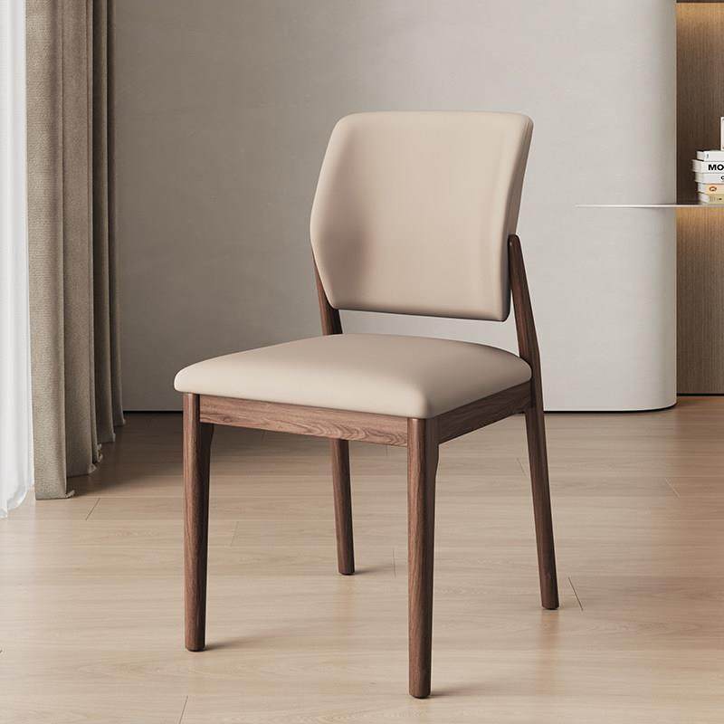 实木餐椅北欧家用靠背椅子小户型客厅白蜡木实木皮质软包靠背餐椅,住宅家具,餐椅,淘宝优惠券,粉丝福利购,淘宝优惠卷