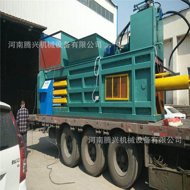 厂家直销卧式废纸 废旧纸箱价格 全自动液压打包机稻草牧草