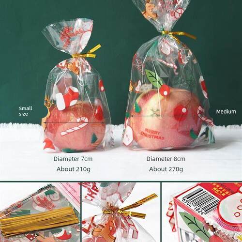 10/20pcs Printed Gift Bags Polka Dots Plastic Candy Bag Chil