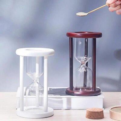 Decorative Sand Timer Vintage Wooden Frame Hourglass Sand