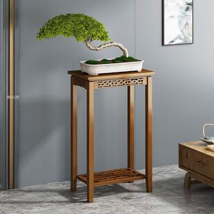 客厅花架子实木落地式花盆架室外阳台多肉绿萝架简易复古置物罗加