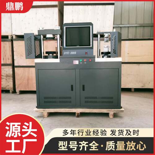 电脑全自动水泥抗折抗压试验机一体机DYE-300S混凝土压力试验机