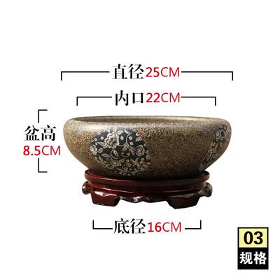 高档荷景德镇陶瓷金鱼缸乌龟缸水睡莲碗莲花盆大号瓷盆盆水仙培瓷