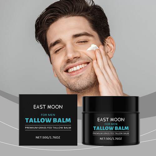 East Moon Men's Tallow Cream - Gentle, Moisturizing, and Hyd