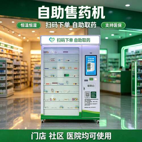 智能售机品售货机无人24小时自助店社区自动化房医保对接
