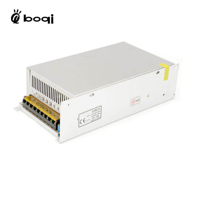 恒压开关电源12V40A480W铁盒带风扇适用LED灯带广告牌展柜显示屏