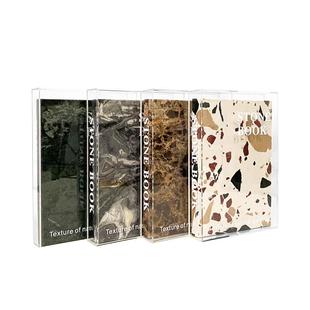 现代极简轻奢亚克力大理石书本摆件客厅书房电视柜样板房桌面饰品