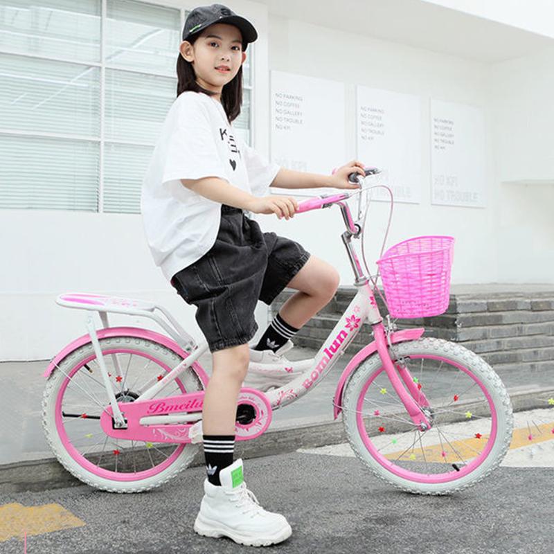 13年童车老店】女童自行车18/20/22寸儿童单车学生童车女孩脚踏车