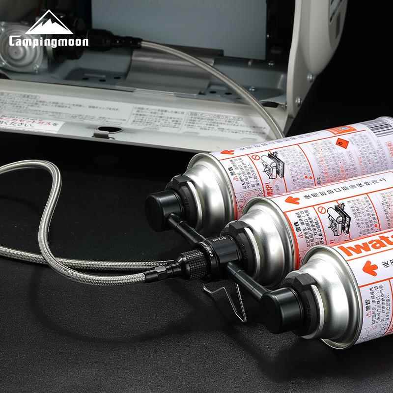 柯曼BKZ30铝合金卡式长气罐三供一转接头户外炉具露营炉具配件