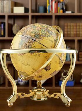 覆古地球仪摆件大号客厅书房家居装饰品办公室开 业工艺礼品摆饰