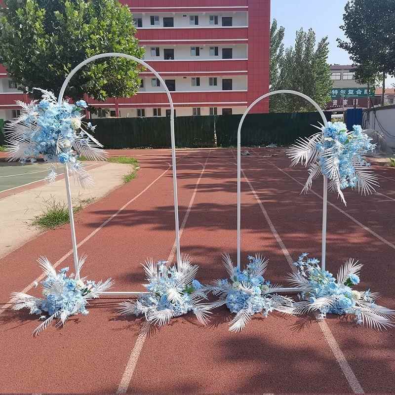 北欧婚庆拱形摆件婚庆道具布置创意拱形门时尚铁艺花架路引装饰品
