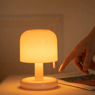 大台灯日落灯渐变晚霞灯卧室床头小夜灯ins风酒吧充电台灯氛围感