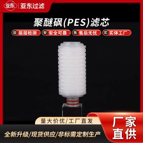 厂家供应滤芯聚醚砜滤芯PES滤芯制药电子液体除菌级终端过滤微孔