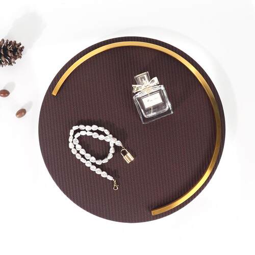 北欧ns革 皮i收纳托家盘高档用客厅酒店样板间装ZUB饰收纳方形置