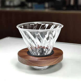 锥形螺旋V01导流滴滤杯02聪明杯 V60玻璃透明过滤杯手冲咖啡美式