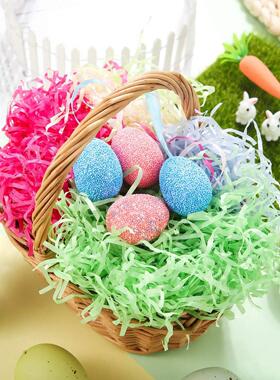 50g Easter Basket Grass Filler Paper Stuffing Shredded Crink