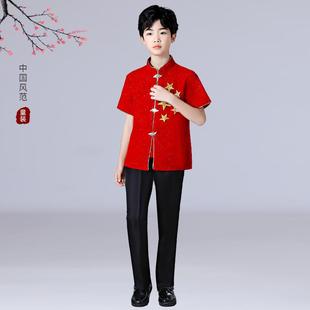 新款庆生儿童演出服朗诵唱红歌国中小学合唱服男女童持人礼服表演