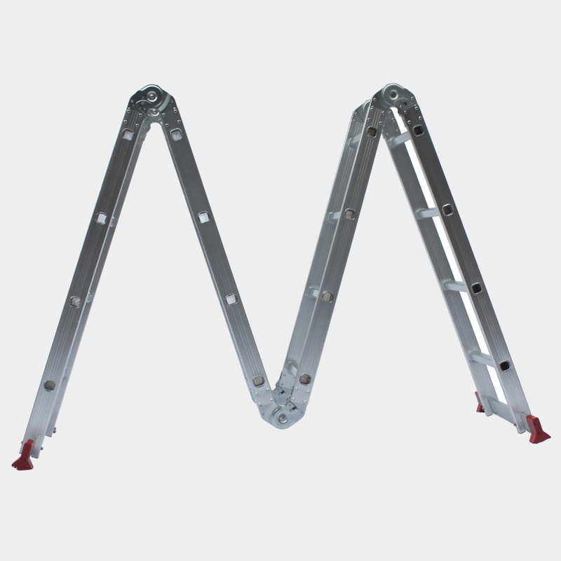 4X4 4.8米小关节多功能铝合金折叠组合梯人字梯子家用建筑梯子