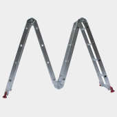 迈登 四折工程梯4 厂家直销 可做脚手架等 铝合金多功能梯子