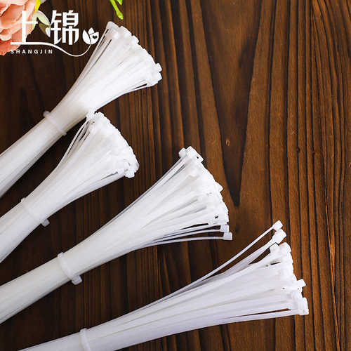 花艺扎带 圆形花束扎带 白色尼龙绳 鲜花包装 花艺包装材料资材