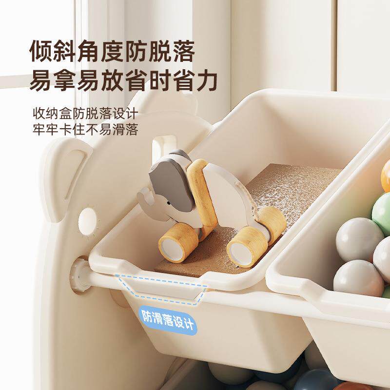 收童IKA玩具纳架落地层家多用宝宝置物玩儿具架简易分类整理箱储