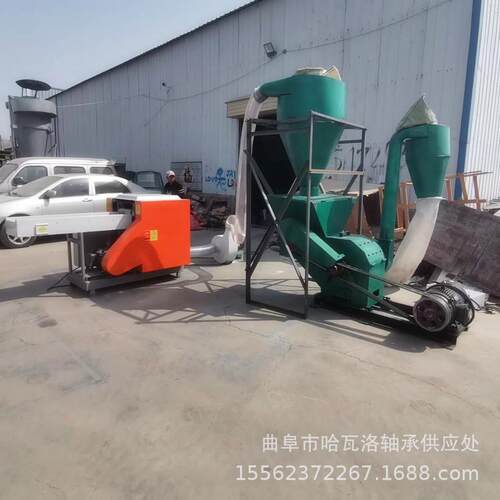 卫生巾边角料粉碎机 打包绳尼龙绳切断机 滚刀式旧衣服粉碎机