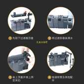 佳力仕金利佳瀑布过滤器xp 除油膜外置过滤器水族 15鱼缸壁挂式