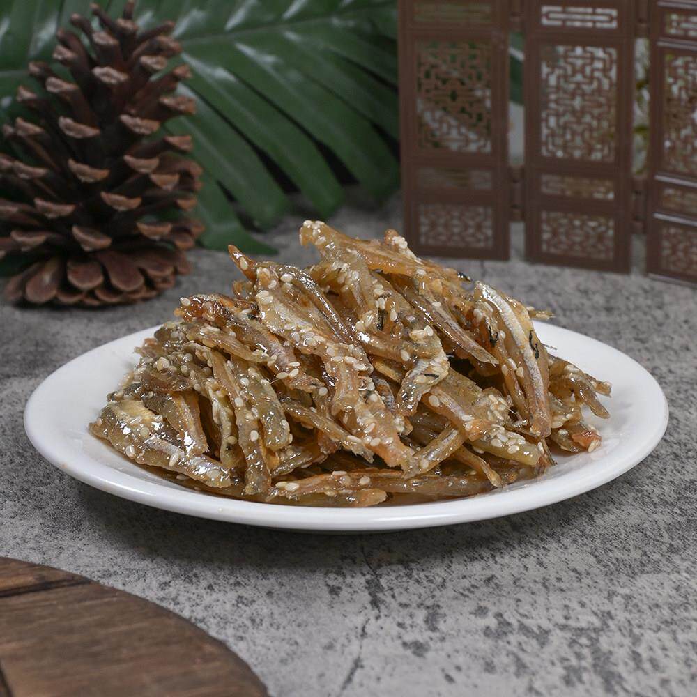 正宗原味蜜汁小银鱼仔甜辣味小鱼干休闲零食微辣小海鱼不辣海鲜零
