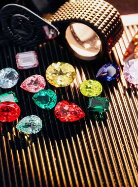 现货培育宝石祖母绿 红宝石蓝宝石石榴石 粉宝石帕拉伊巴亚历山大