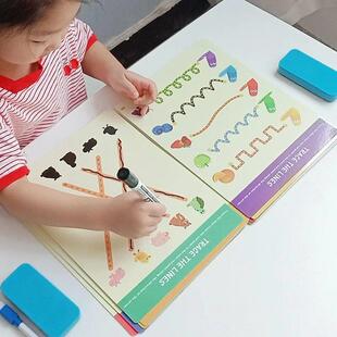 Montessori DIY Math Mat Tablet Shape Drawing Toys Kids Color