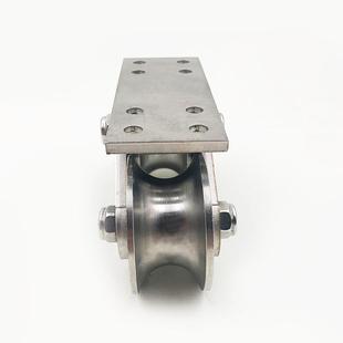 带板YFS L02重电动大门移门道轮型钢推拉轨门窗顶轮脚轮304不锈门