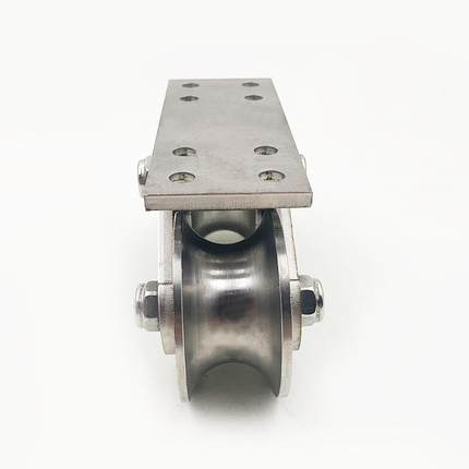 带板YFS-L02重电动大门移门道轮型钢推拉轨门窗顶轮脚轮304不锈门